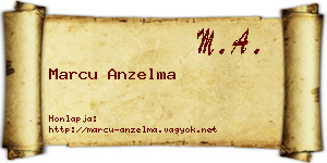 Marcu Anzelma névjegykártya